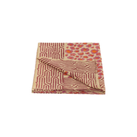 Katoenen plaid / tafelkleed in tote bag | Pink leopard