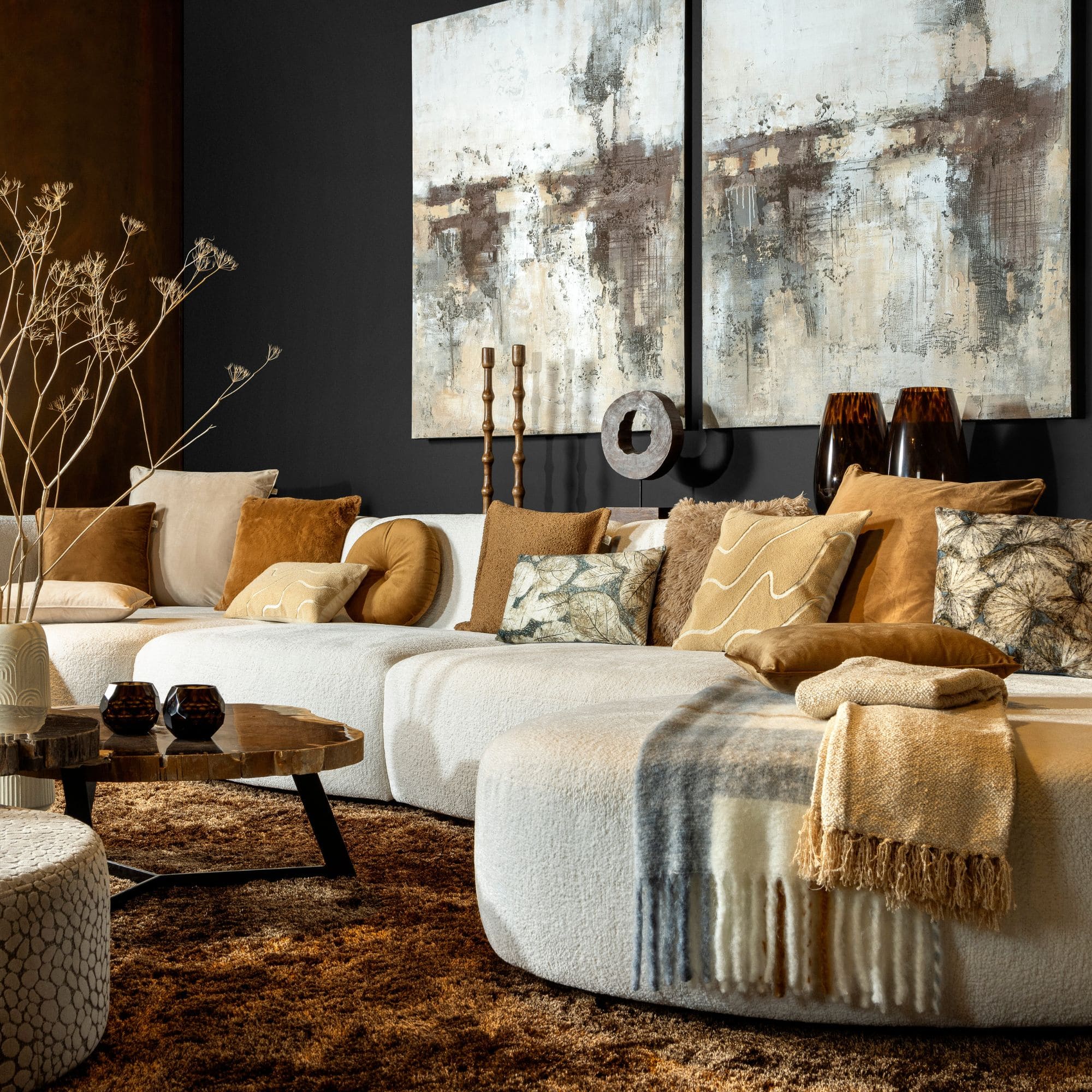 Plaid Jamie | Sterling blue | Geruit | 130 x 170 cm