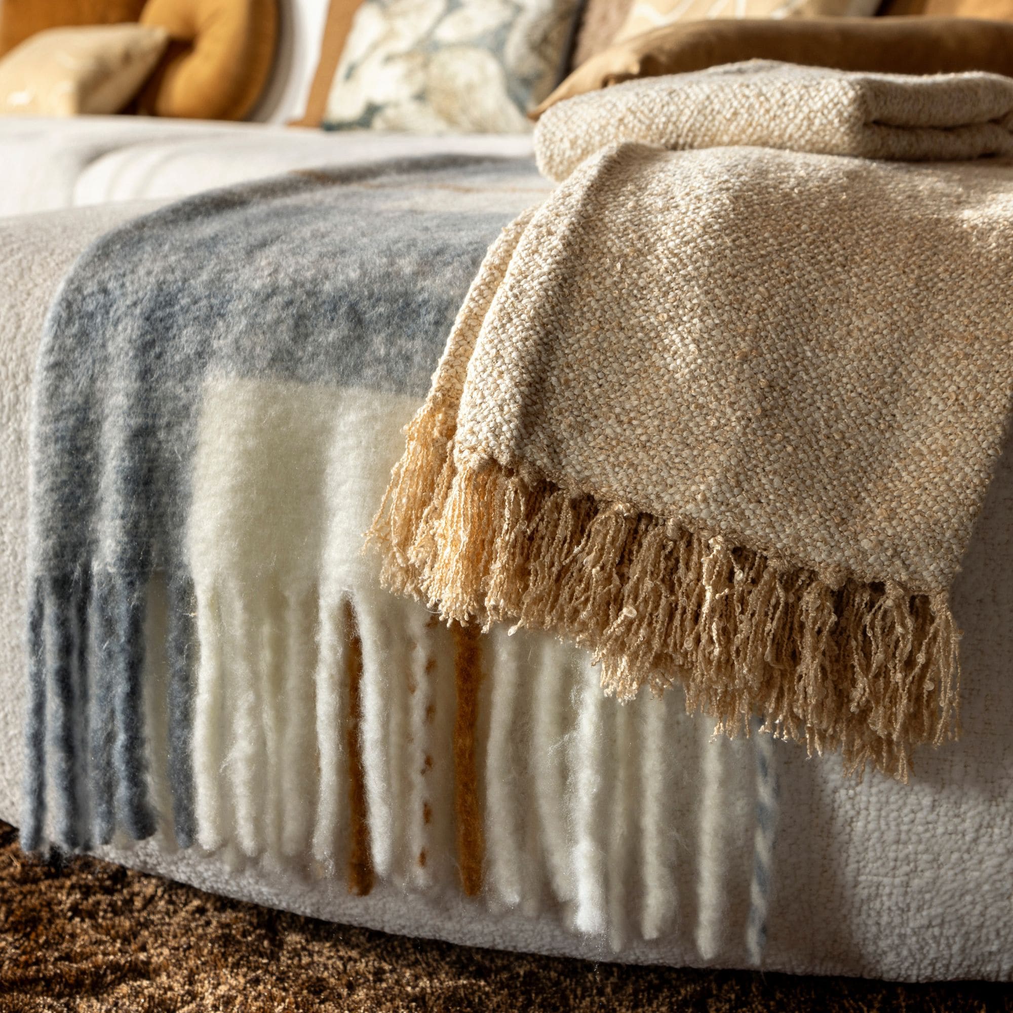 Plaid Jamie | Sterling blue | Geruit | 130 x 170 cm