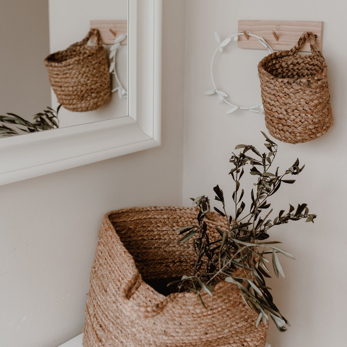 Jute hangmandje | Ø 15 cm