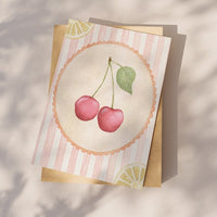 Wenskaart | Cherry & lemon