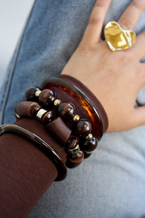Wood Beaded Bracelets Beads Simple Daily Simple Series Women's jewelry