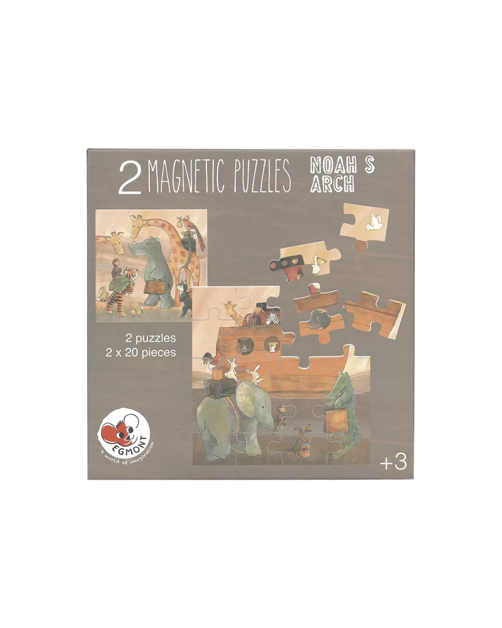 Pre-order | Magnetische puzzel | Set van 2 | Ark van Noach