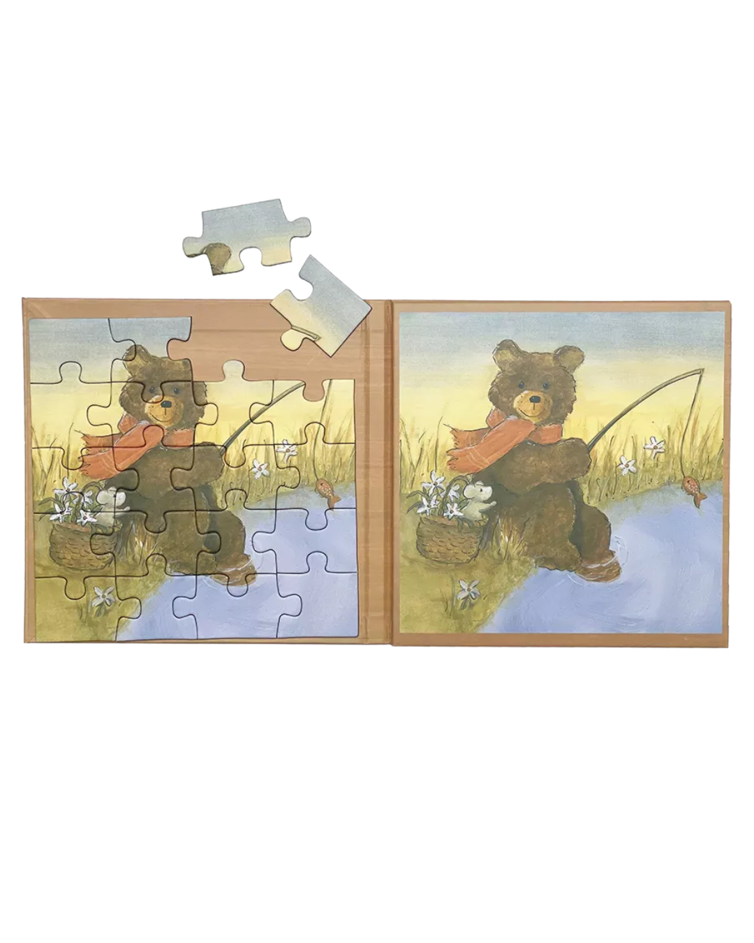 Pre-order | Magnetische puzzel | Set van 2 | Teddybeer