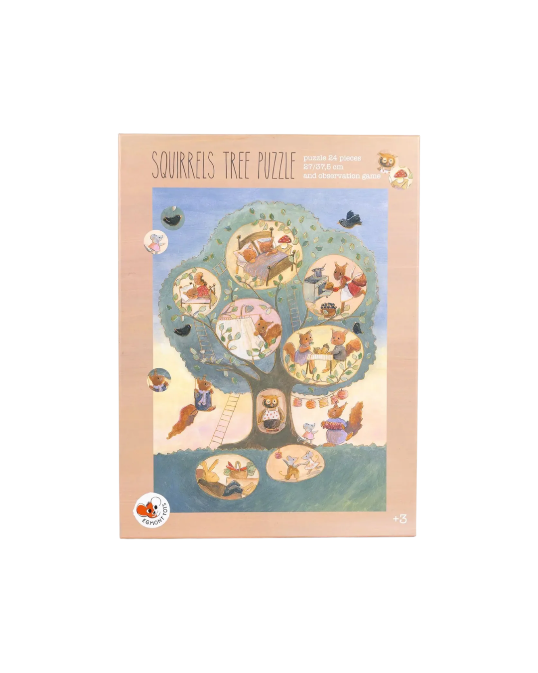 Pre-order | Puzzel | Eekhoorntjes boom