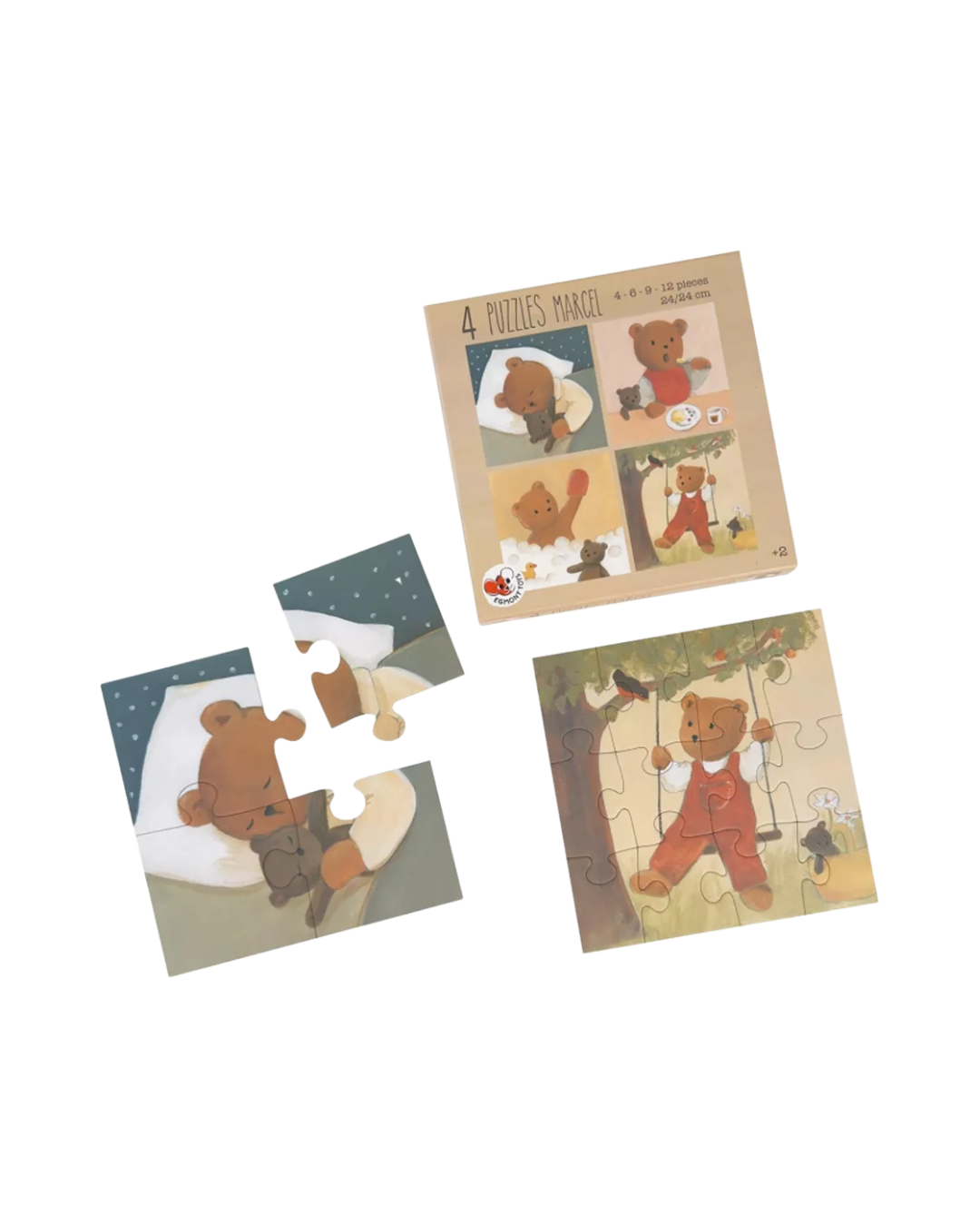 Puzzel | Set van 4 | Marcel de beer