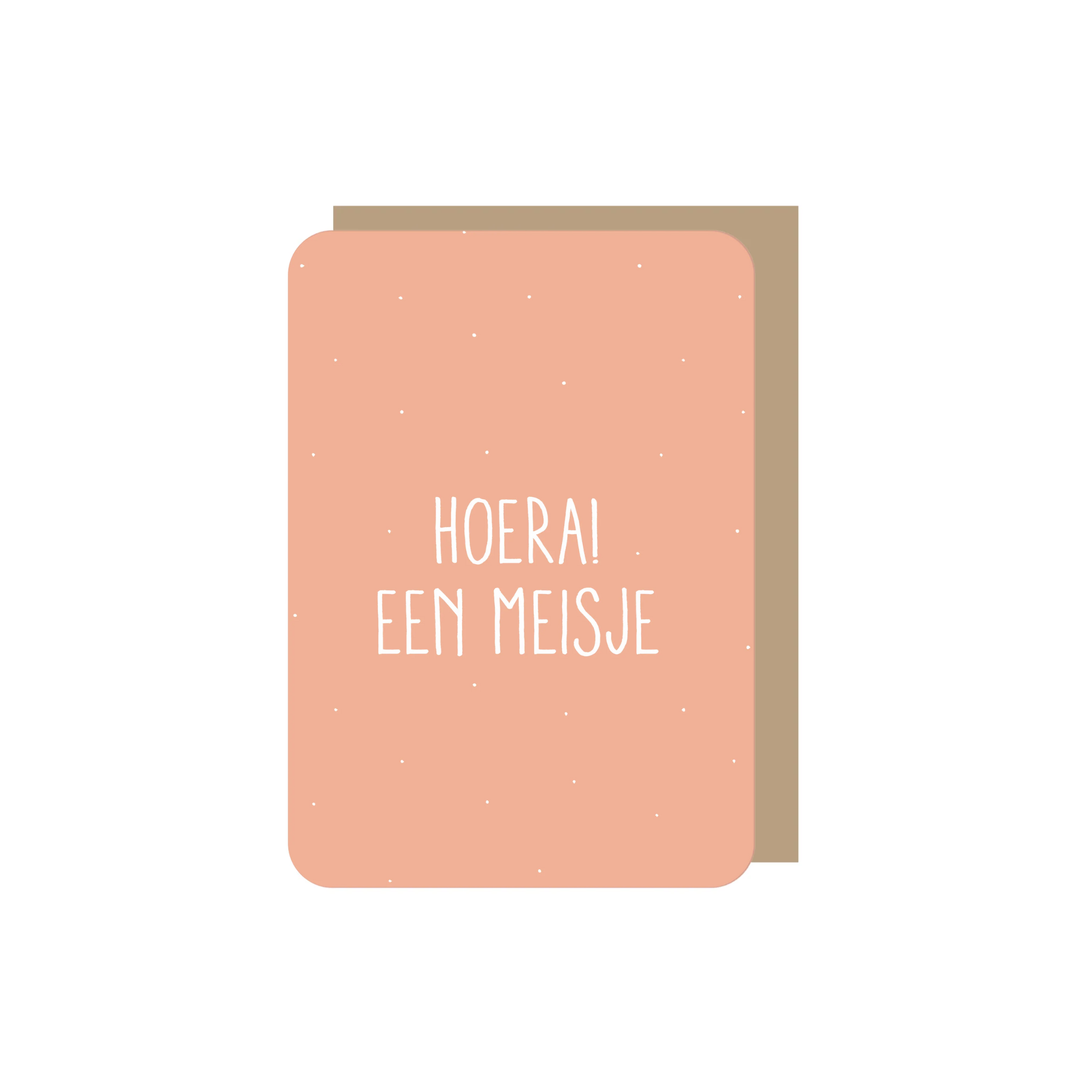 Enkele kaart | Hoera een meisje