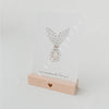 Houten kaarthouder | Set van 2 | Hart
