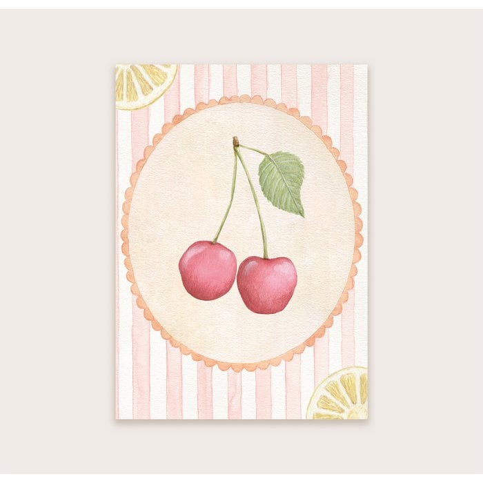 Wenskaart | Cherry & lemon