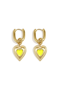 Stylish Heart-Shaped Drop Earrings for Everyday Wear