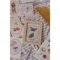 Wenskaart | Vlinder | Bont zandoogje