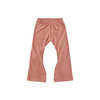 Flared broek | Brede rib | Clay pink