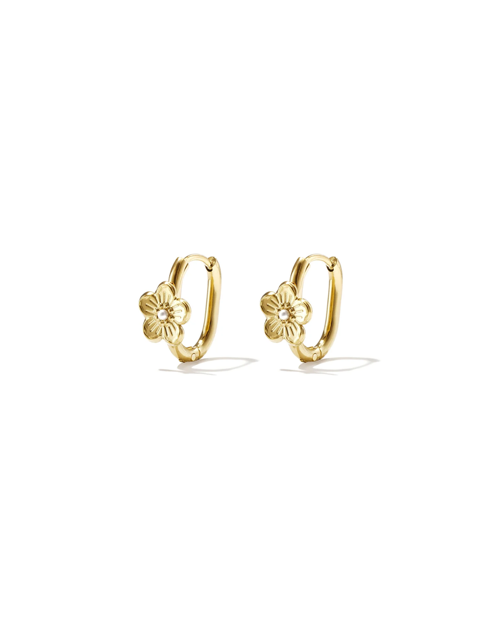 Oorbellen | Floral frame | Goud & zilver