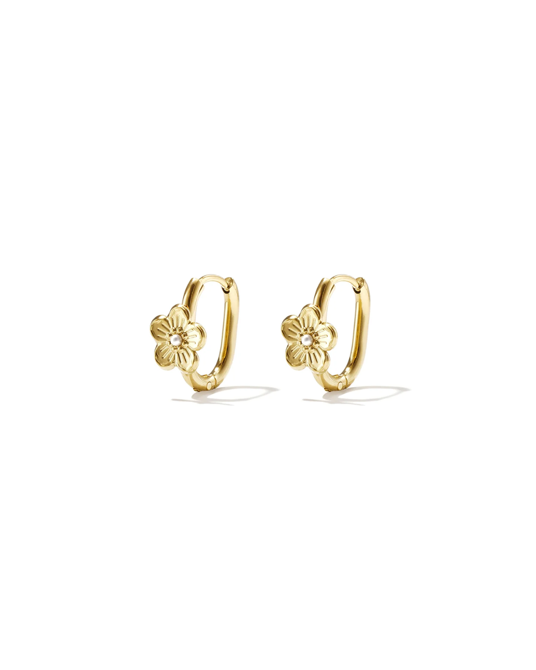 Oorbellen | Floral frame | Goud & zilver