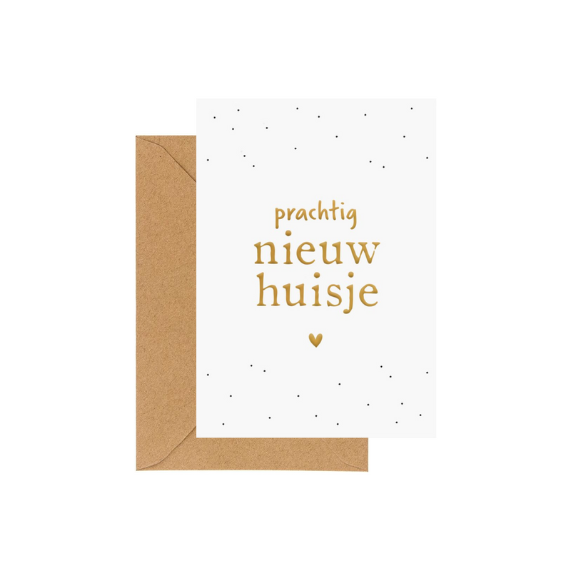 Enkele kaart | Prachtig nieuw huisje