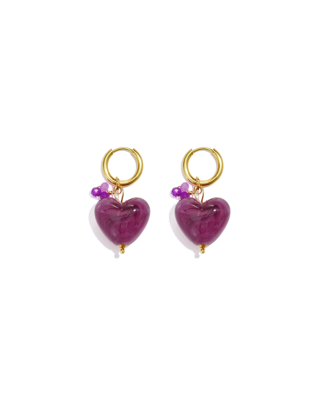 Oorbellen | Heart charm | Diverse kleuren