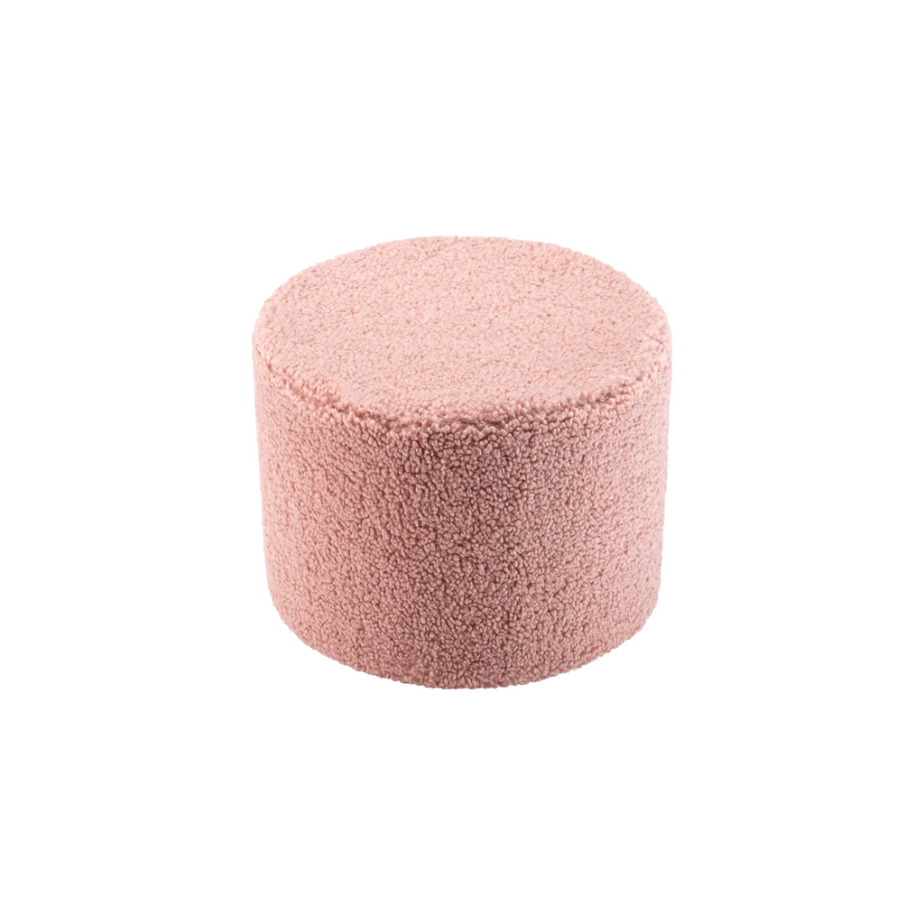 Hoe leuk is deze poef? Van heerlijk zachte roze teddy stof. Wasbaar, want door de rits kun je de stof er eenvoudig af halen.