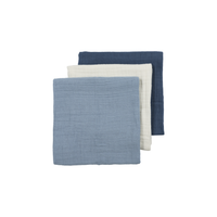 Hydrofieldoek | 70 x 70 cm | Natural, jeans blue & indigo