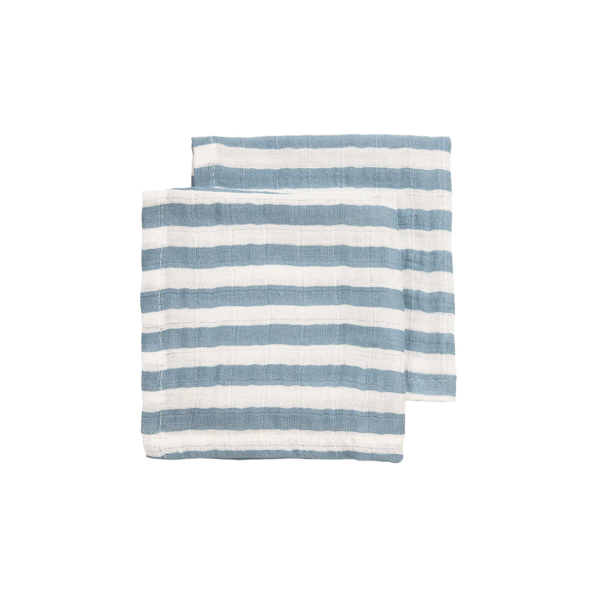 Hydrofieldoek | 70 x 70 cm | Fat stripe | Jeans blue | Set van 2