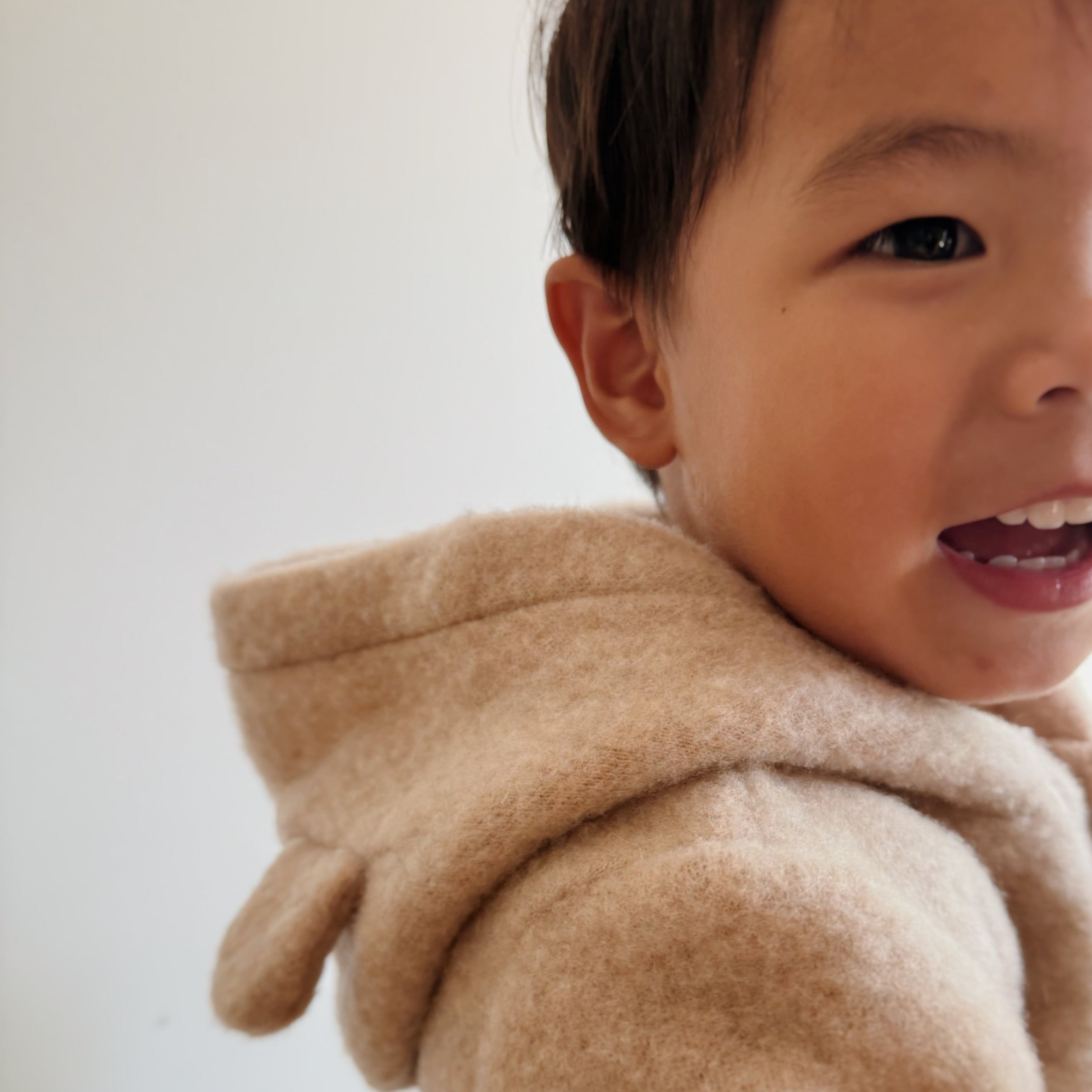 Merinowollen jasje Novy | Beige | Maat 62/68