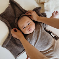 Merinowollen jasje Novy | Bruin | Maat 62/68