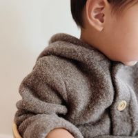 Merinowollen jasje Novy | Bruin | Maat 62/68