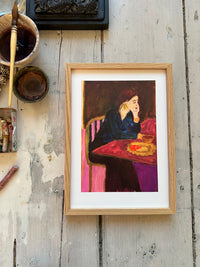 Art print | Lemon raspberry pie | 30 x 40 cm