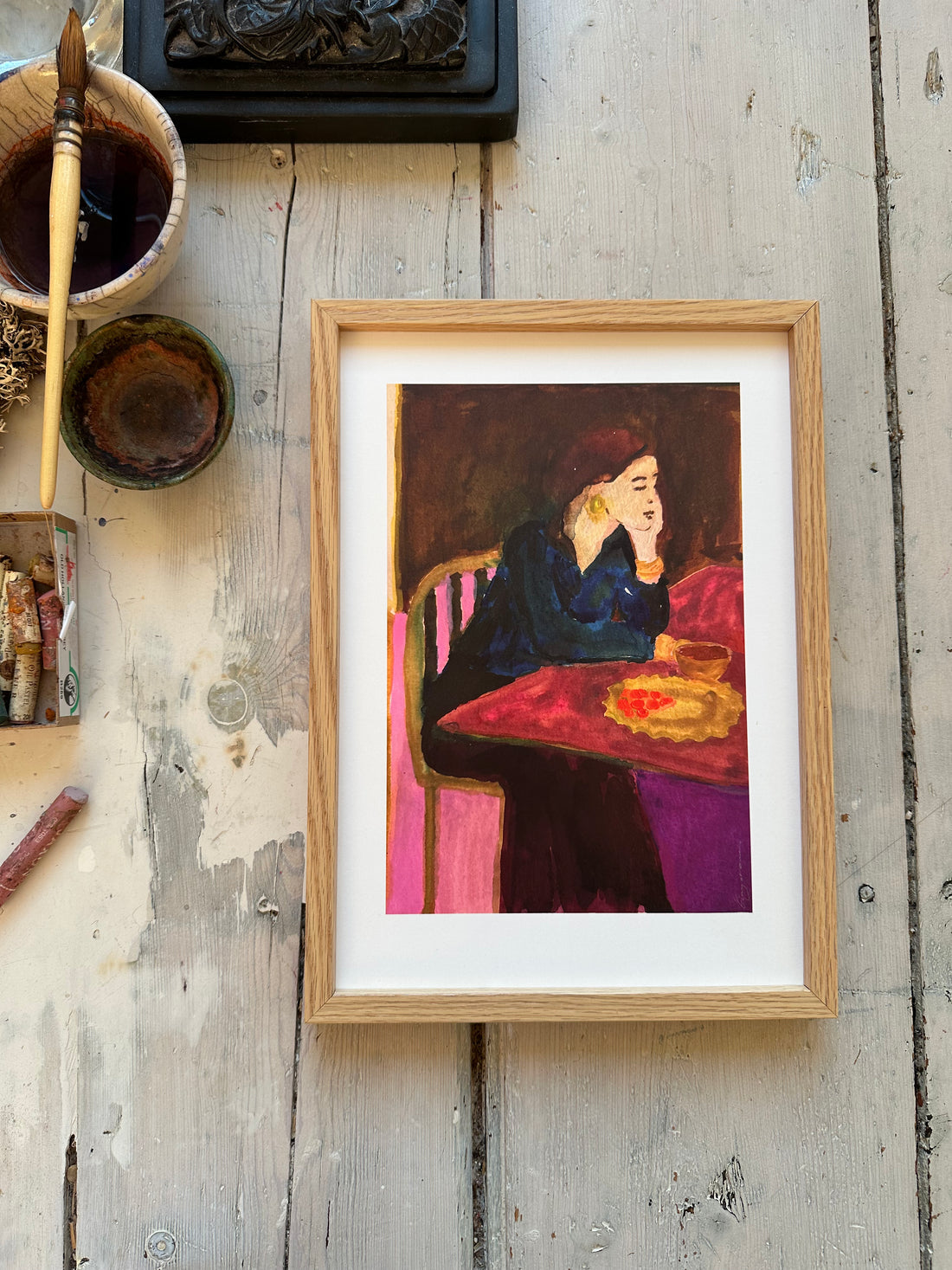 Art print | Lemon raspberry pie | 30 x 40 cm