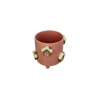 Bloempot | Gingerbread house | Roze