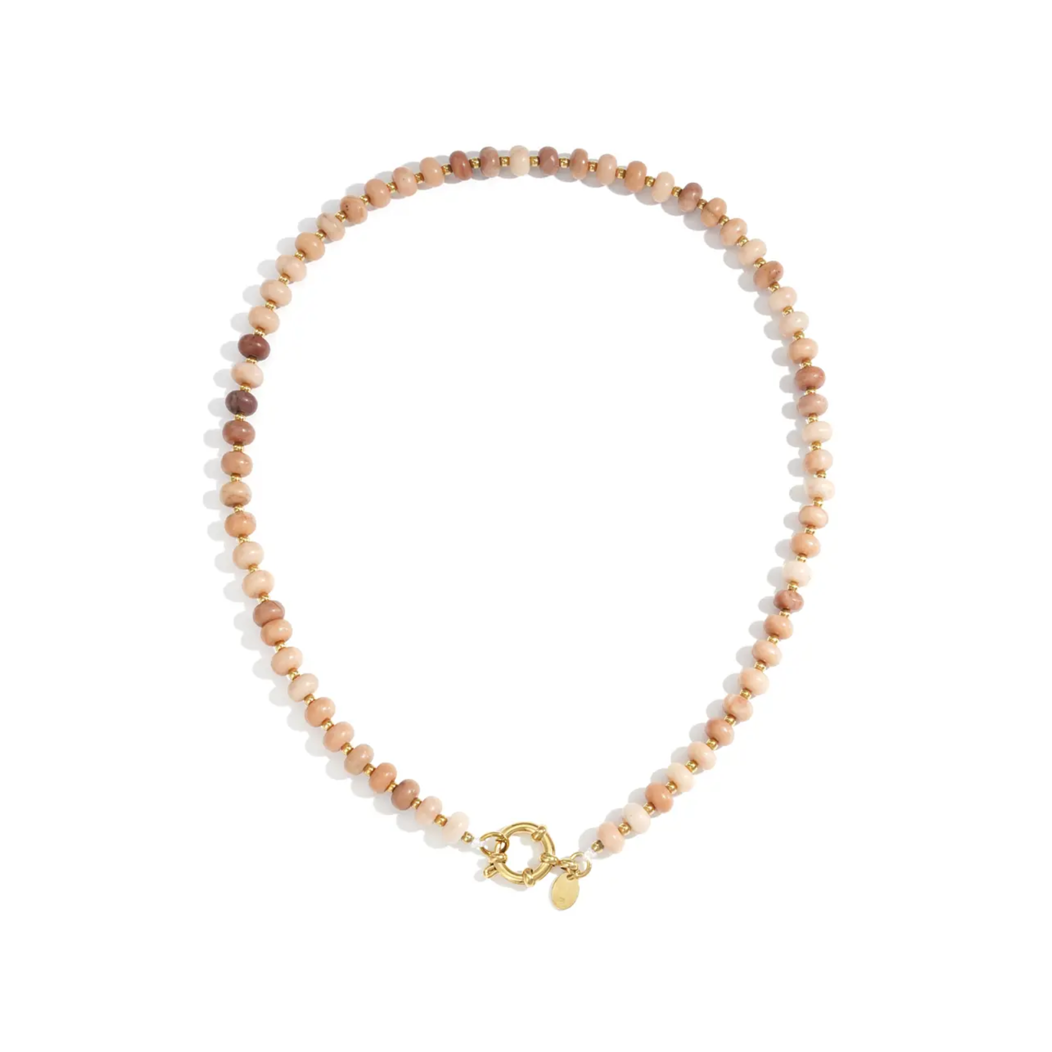 Kralenketting | Casual glow | Roze & goud