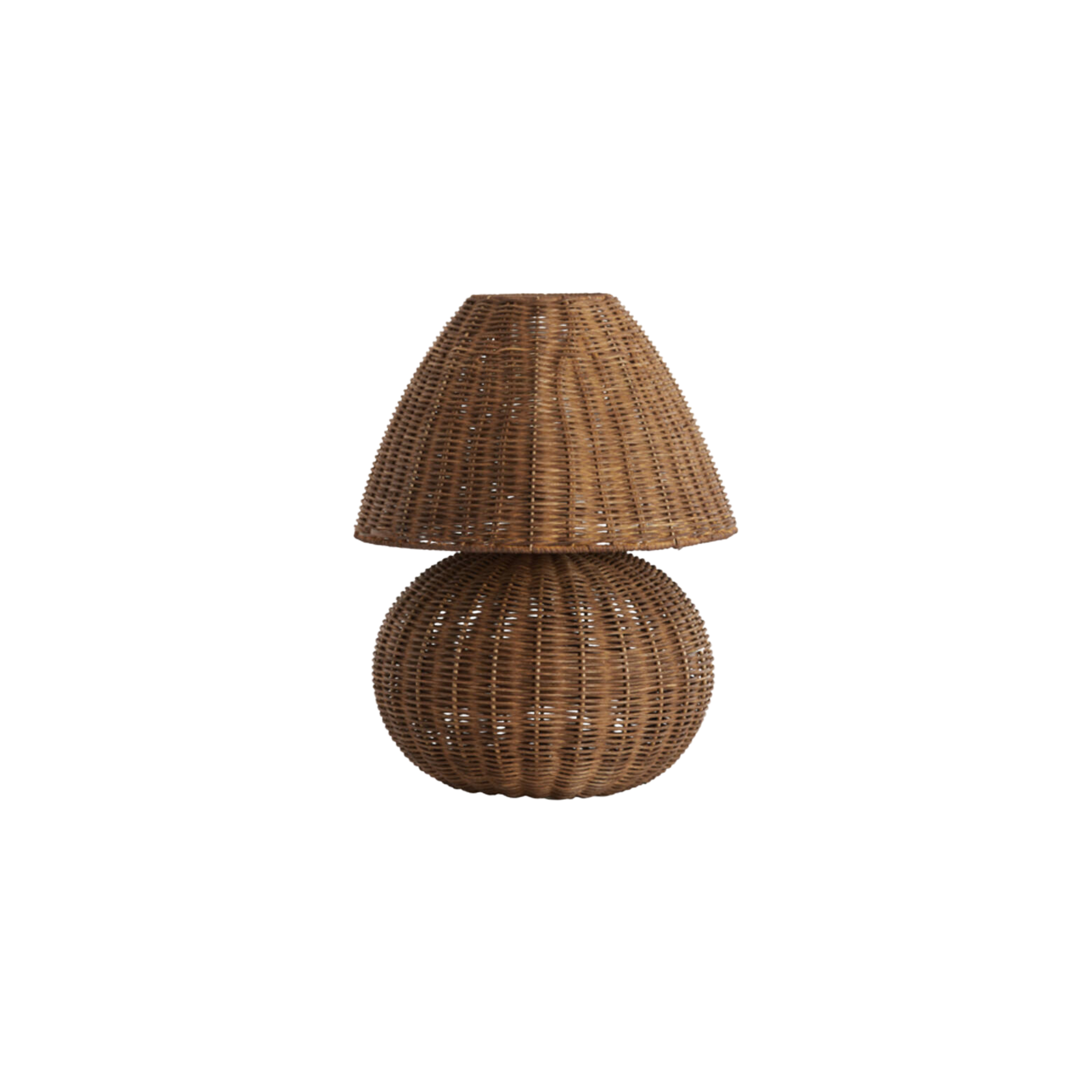 Rotan tafellamp Mavon | Donkerbruin