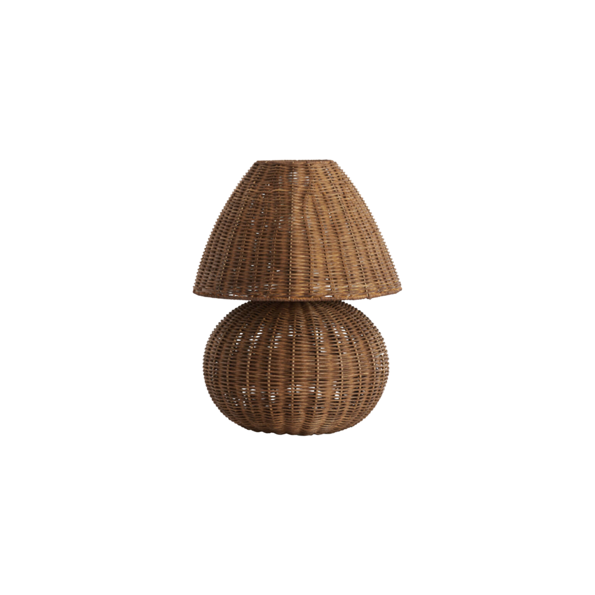 Rotan tafellamp Mavon | Donkerbruin