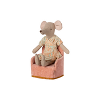 Maileg | Folding chair | Mouse | Rose