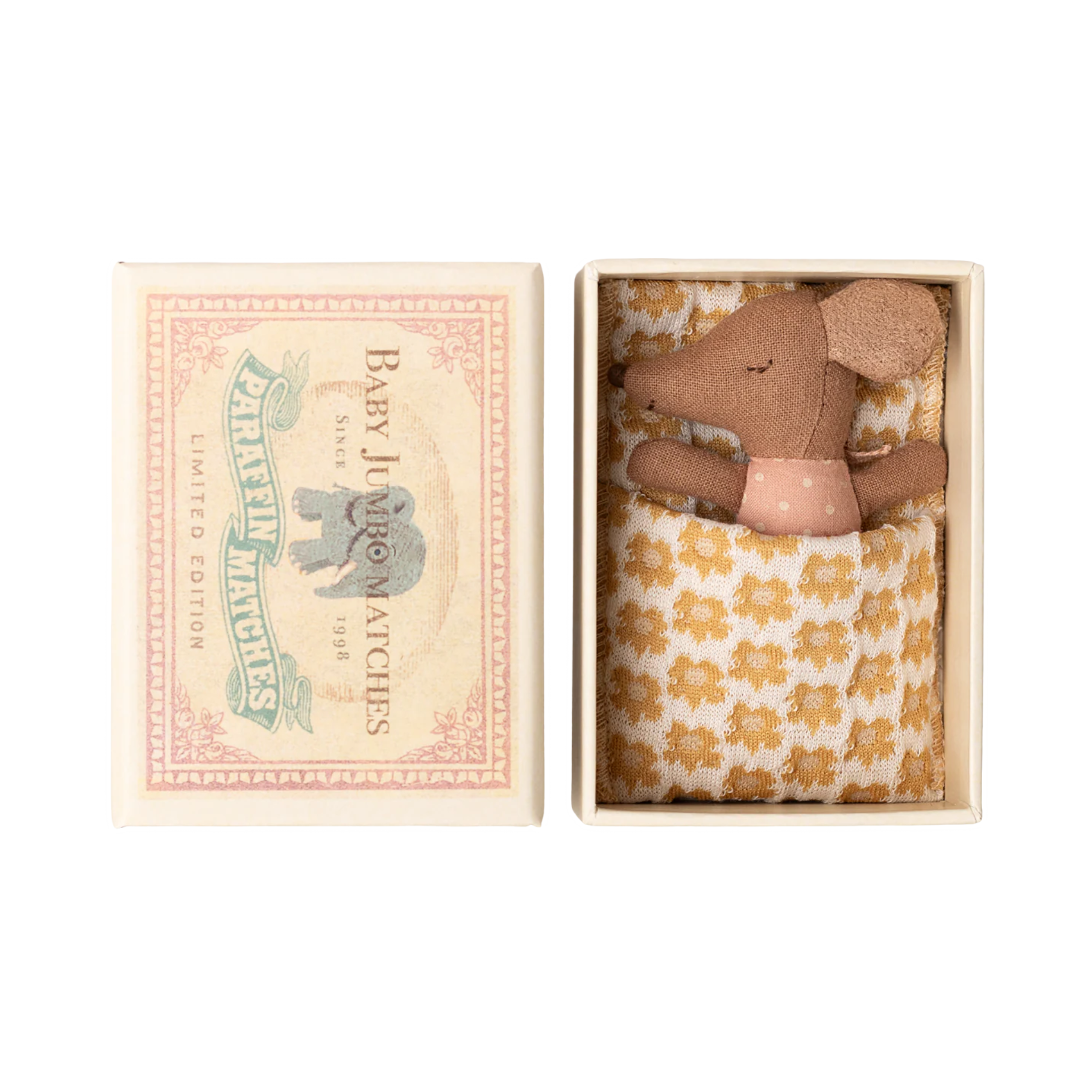 Maileg | Sleepy wakey baby muis in luciferdoosje | Roze