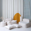 Kinder loungestoel & logeerbed | Flip | Off-white ribstof