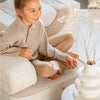 Kinder loungestoel & logeerbed | Flip | Off-white ribstof