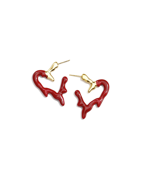 Oorbellen | Melted heart | Diverse kleuren