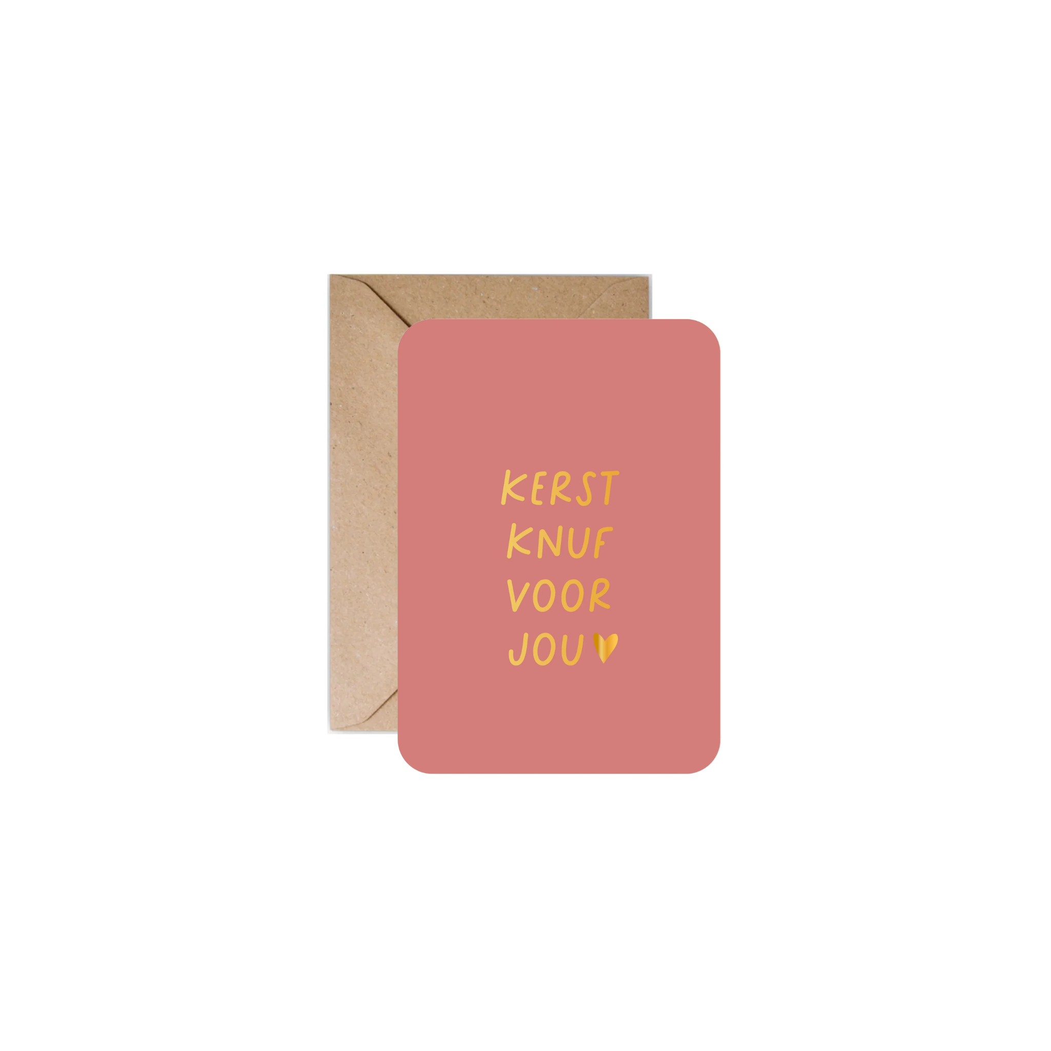Minikaart met envelop | Kerst knuf voor jou