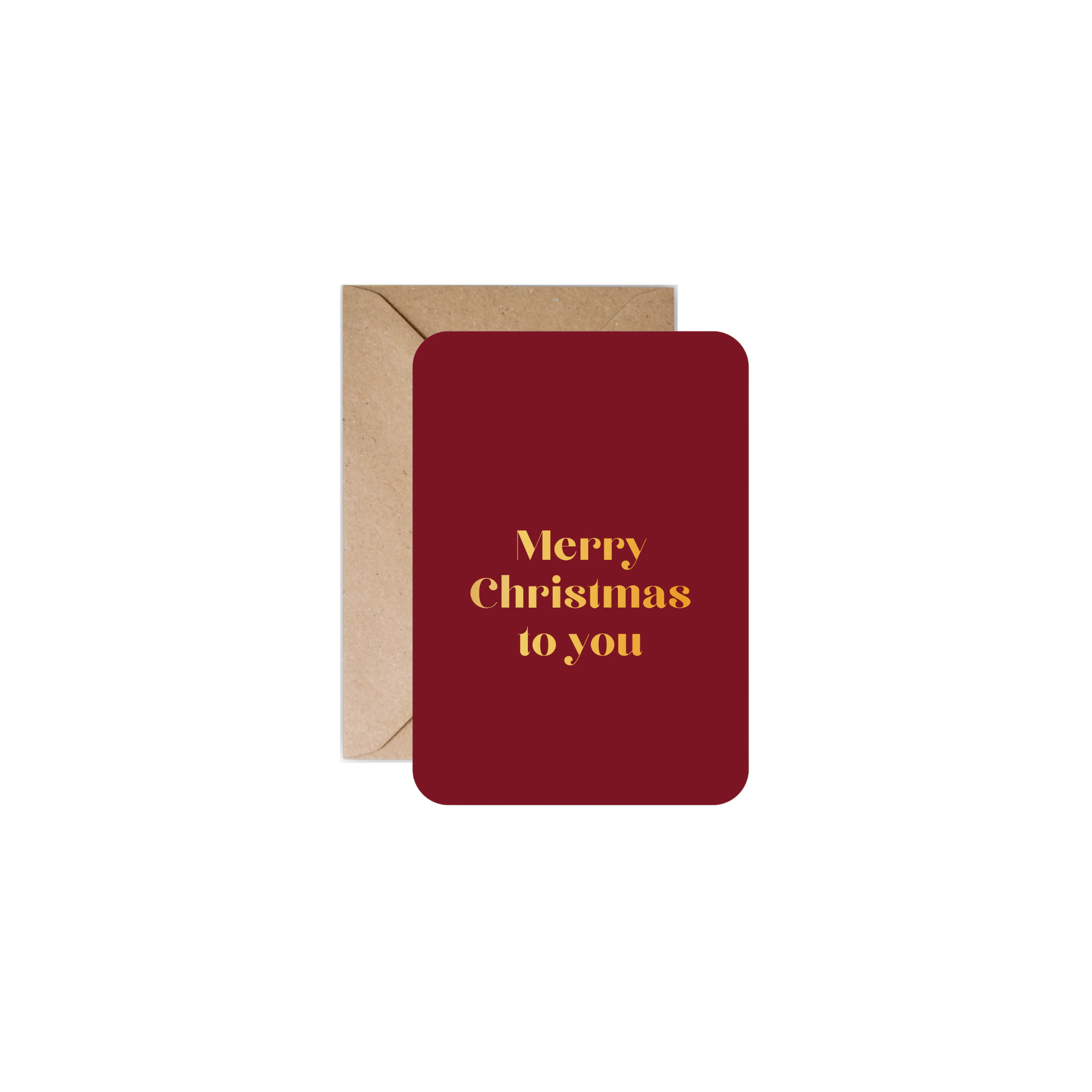Minikaart met envelop | Merry christmas to you