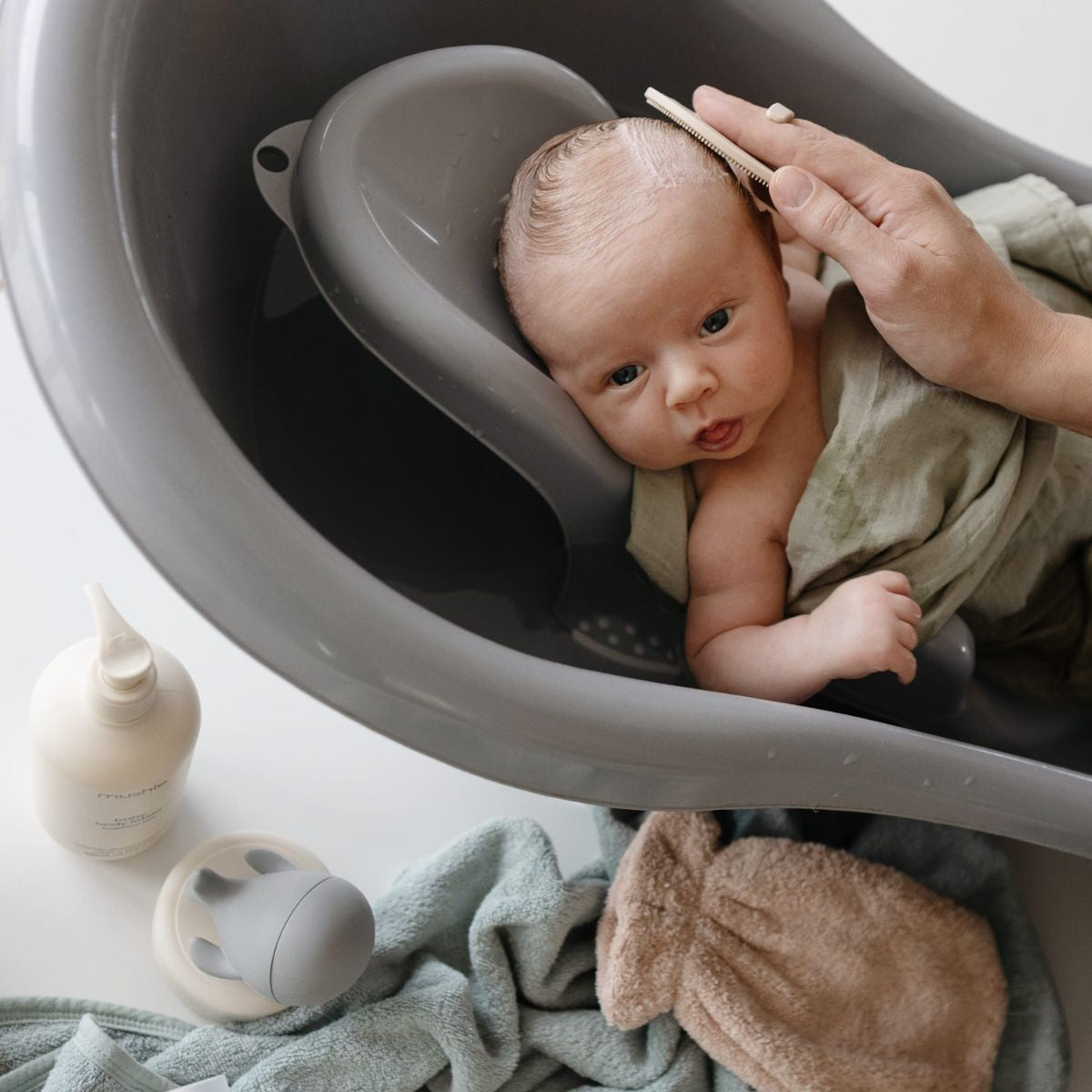Pre-order | Baby borstel | Tradewinds & periwinkle | Set van 2