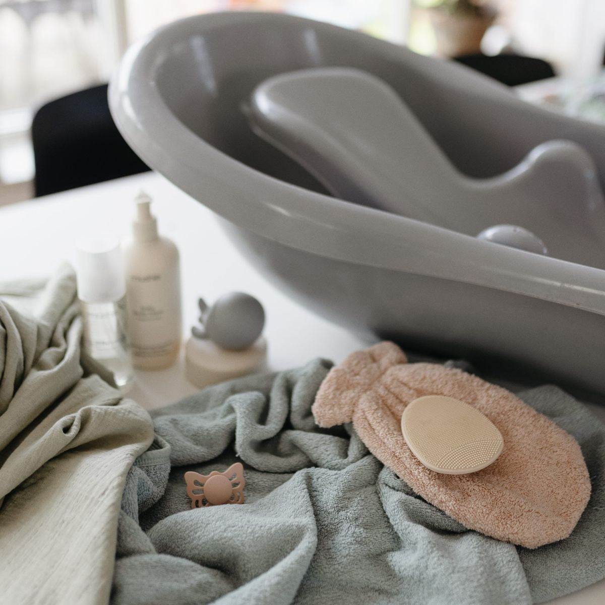 Pre-order | Baby borstel | Blush & shifting sand | Set van 2