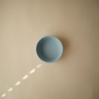 Siliconen kom met zuignap | Powder blue