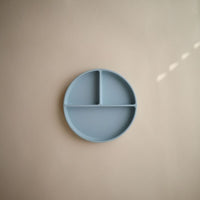 Siliconen vakjesbord met zuignap | Powder blue