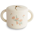 Siliconen snackbeker | Pink flowers