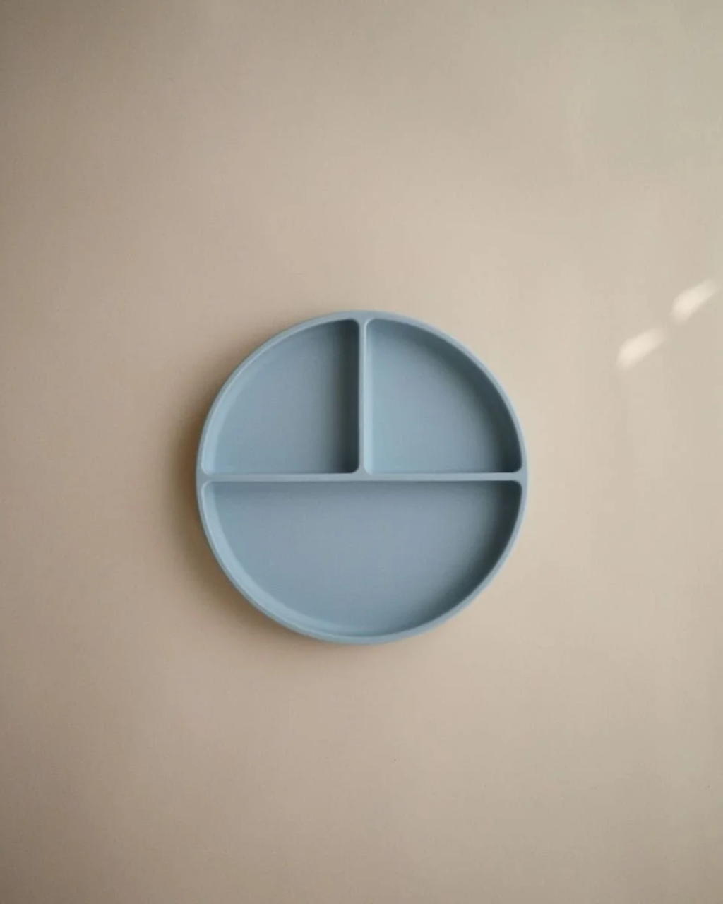 Siliconen vakjesbord met zuignap | Powder blue