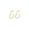 Oorbellen | Bamboo heart | Goud