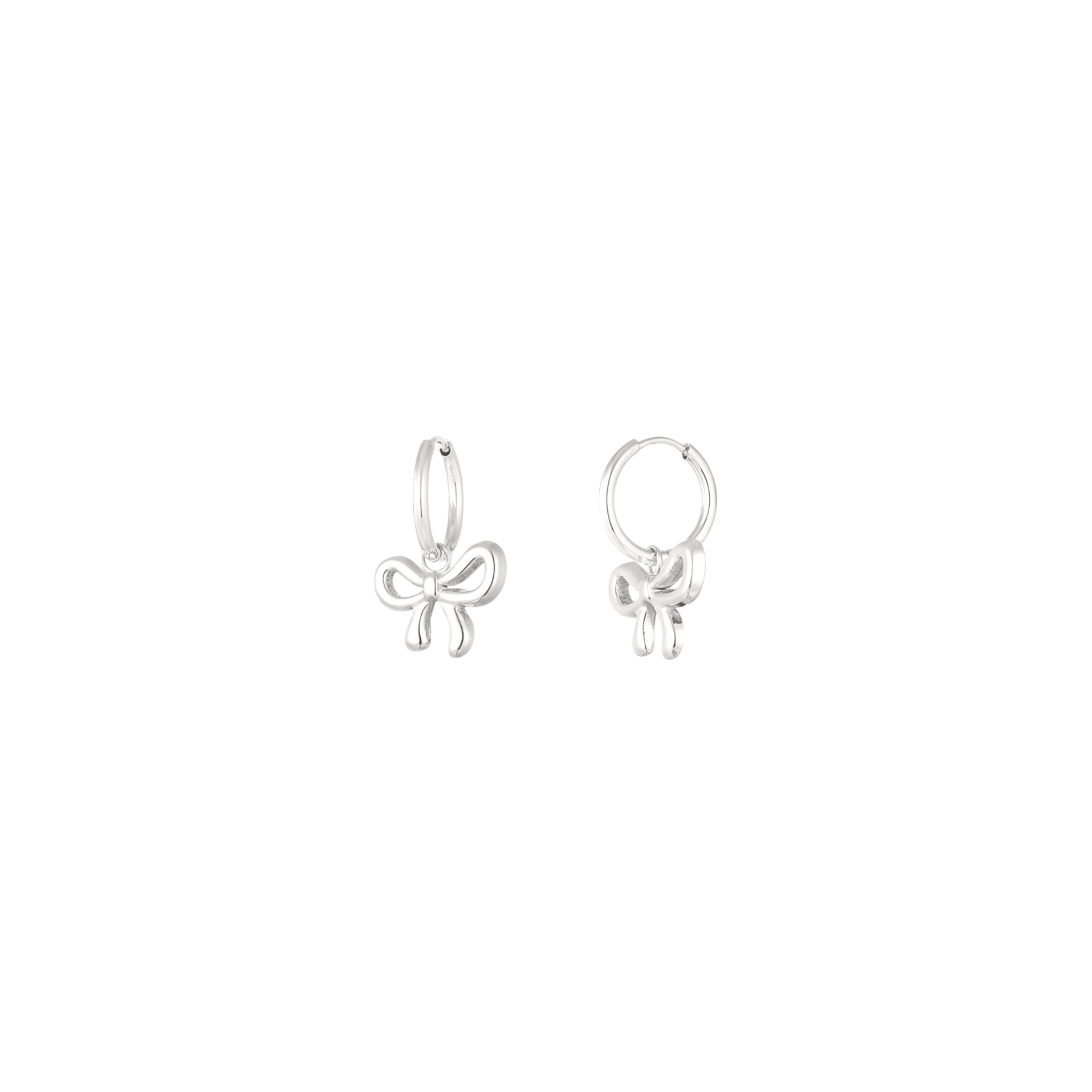 Oorbellen | Bow life | Zilver