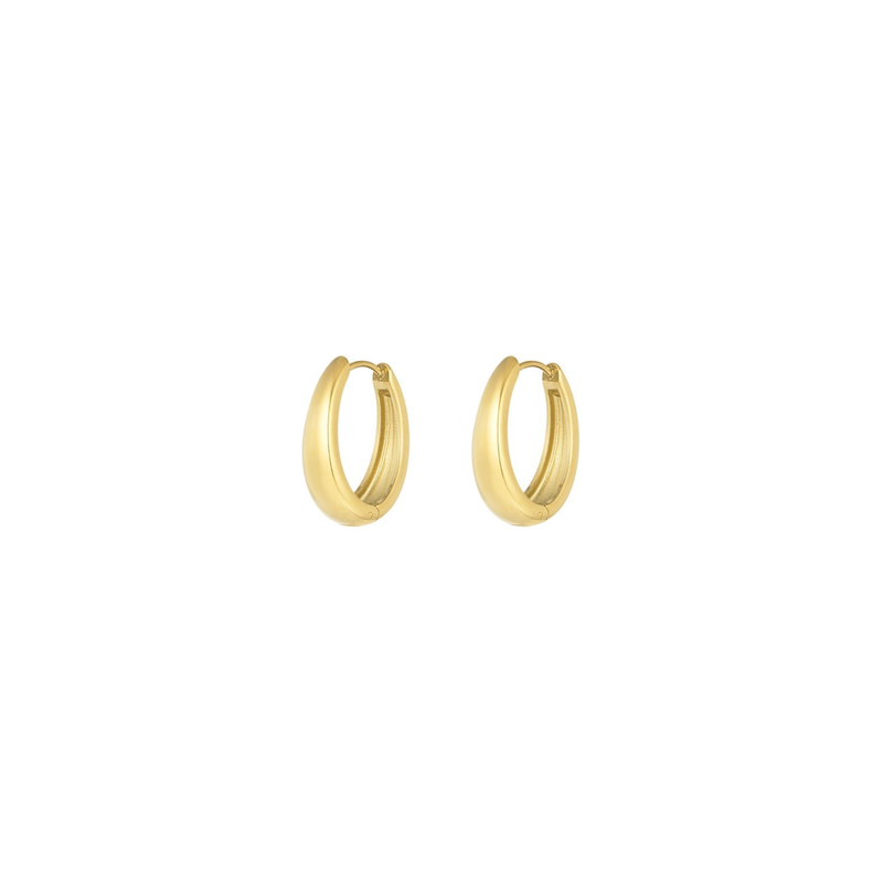 Oorbellen | Classy hoop | Goud