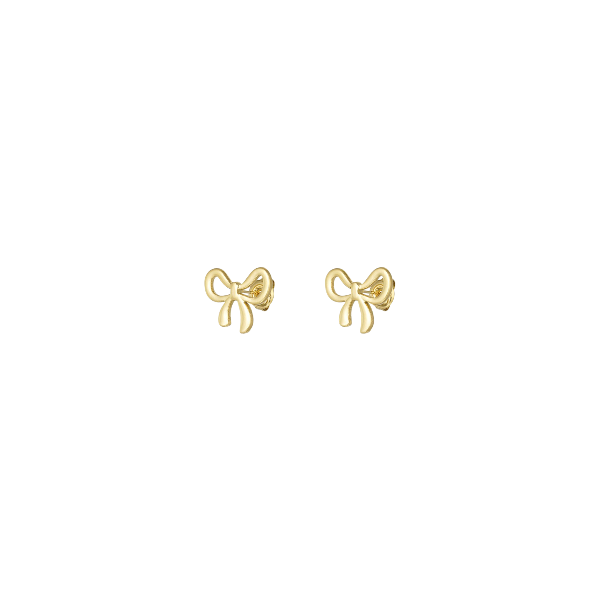 Oorbellen | Cute bow | Goud