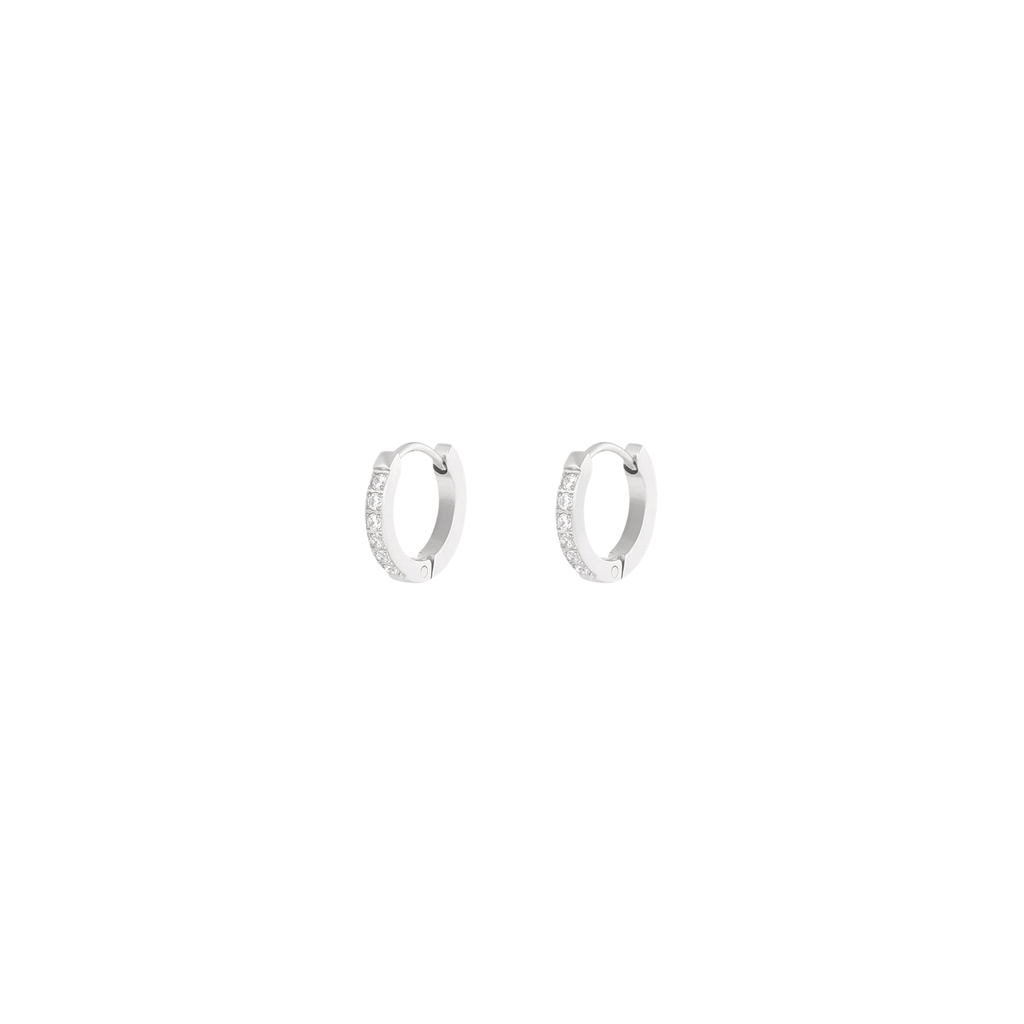 Oorbellen | Strass | Zilver